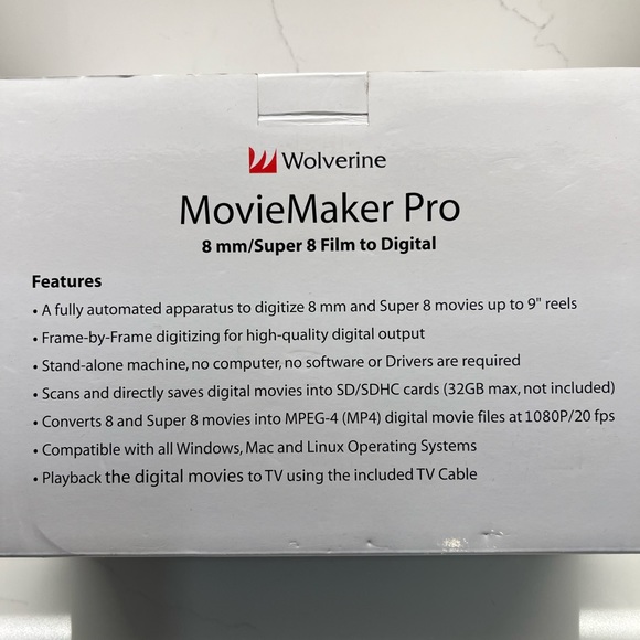 Wolverine 8mm & Super 8 Reels to Digital MovieMaker Pro Film Digitizer EUC - Picture 3 of 15